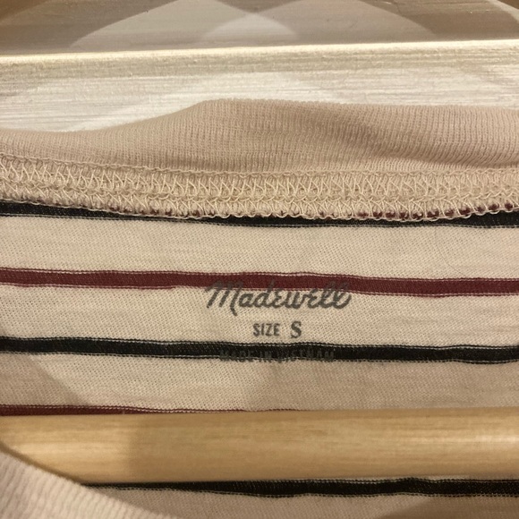 Madewell Striped Short Sleeve T-Shirt Size Small - Picture 6 of 6